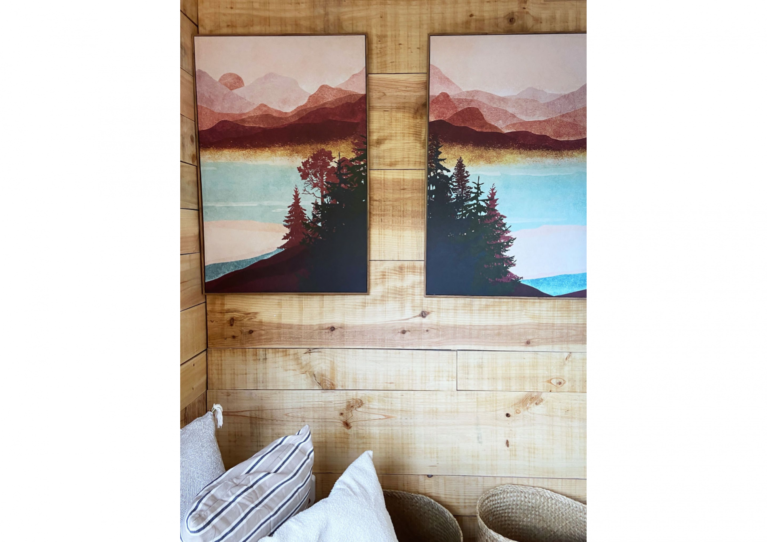 Decoración moderna cuadros alojamiento Panticosa