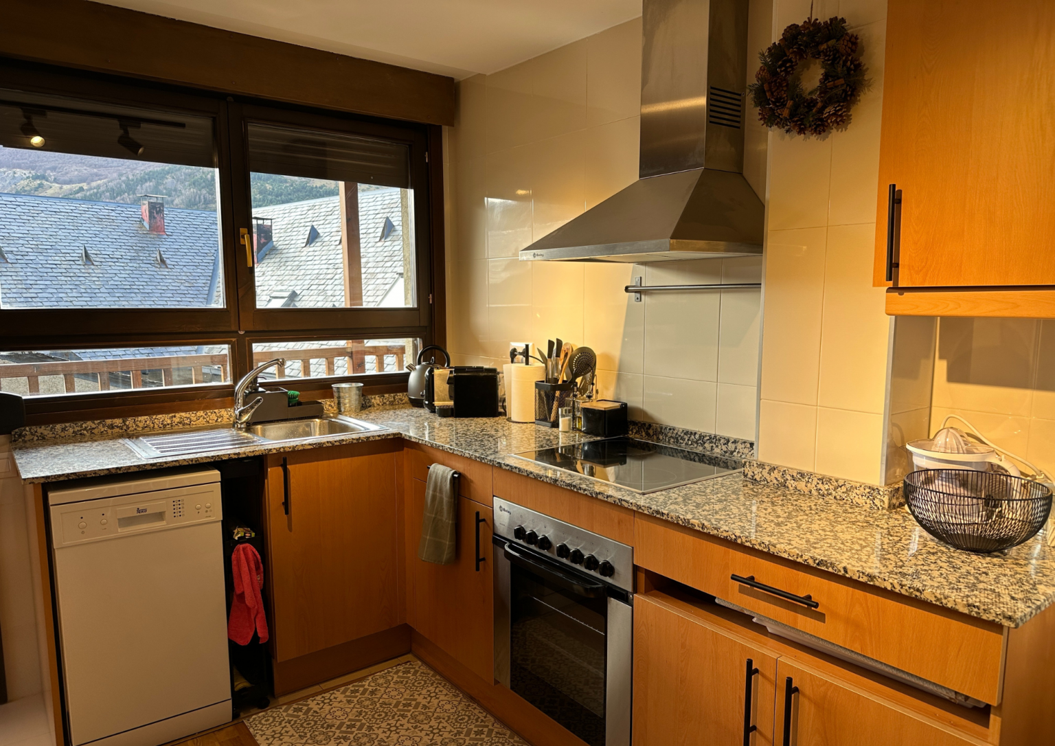 Cocina totalmente equiparada para un alquilar vacacional