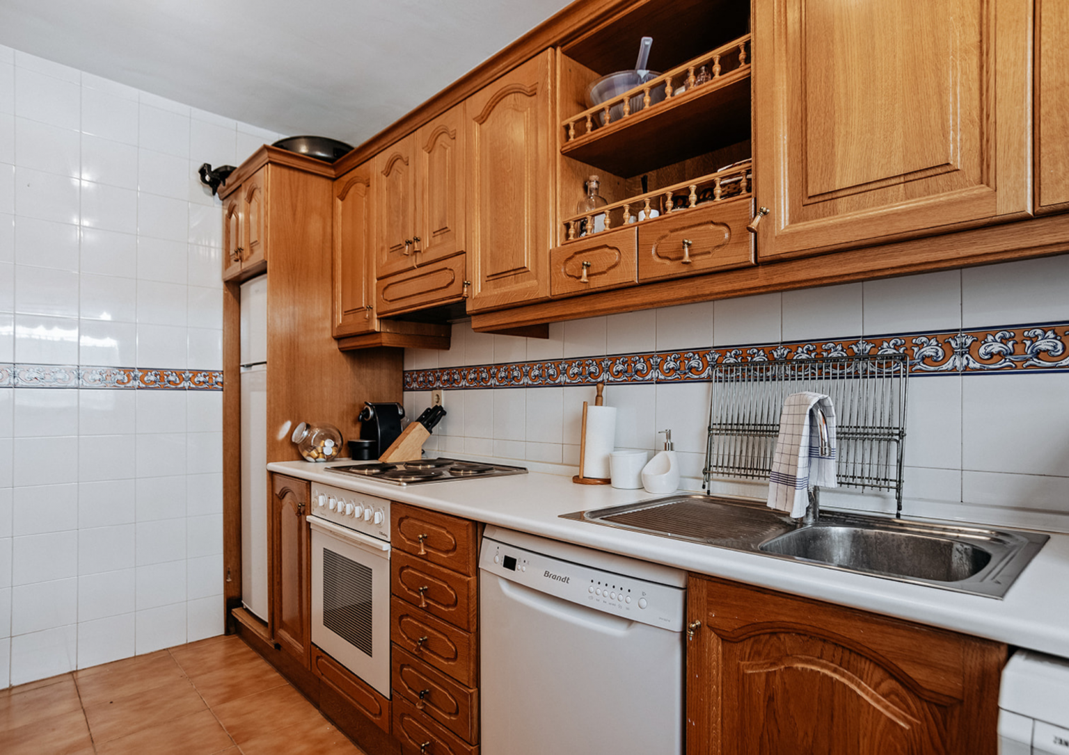 Cocina con vistas al pirineo
