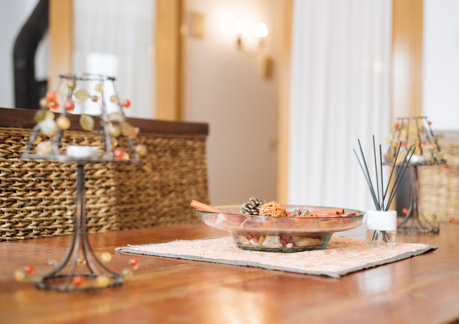 Decoración mesa Casa Maite