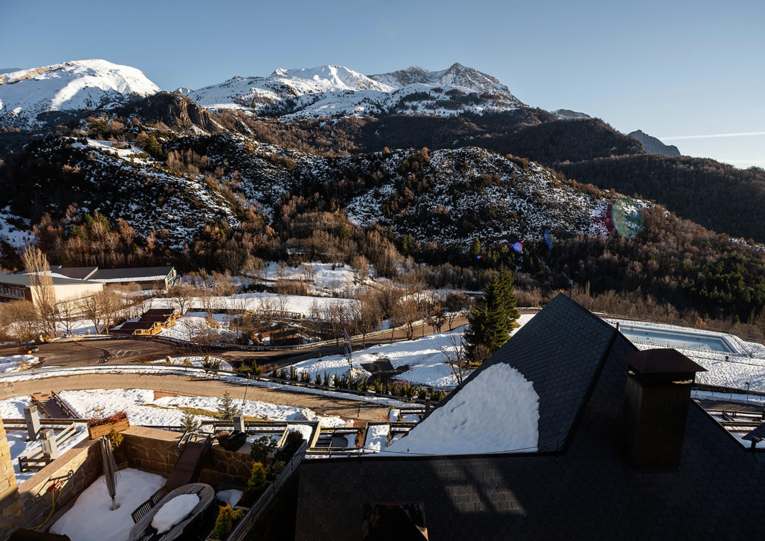 Vistas a todo panticosa nevado